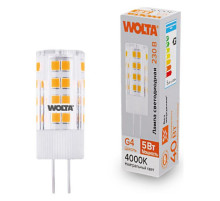 Лампа светодиодная Wolta  G4 5Вт 4000K WSTD-JC-220V5W4KG4-C