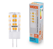 Лампа светодиодная Wolta  G4 5Вт 6500K WSTD-JC-220V5W6KG4-C