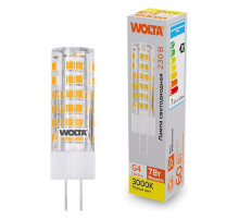 Лампа светодиодная Wolta  G4 7Вт 3000K WSTD-JC-220V7W3KG4-C