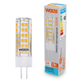 Лампа светодиодная Wolta  G4 7Вт 6500K WSTD-JC-220V7W6KG4-C
