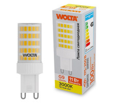 Лампа светодиодная Wolta  G9 11Вт 3000K WSTD-JCD-11W3KG9-C