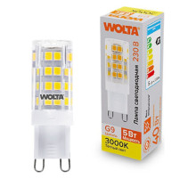 Лампа светодиодная Wolta  G9 5Вт 3000K WSTD-JCD-5W3KG9-C