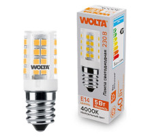 Лампа светодиодная Wolta  E14 5Вт 4000K WSTD-JCD-5W4KE14-C