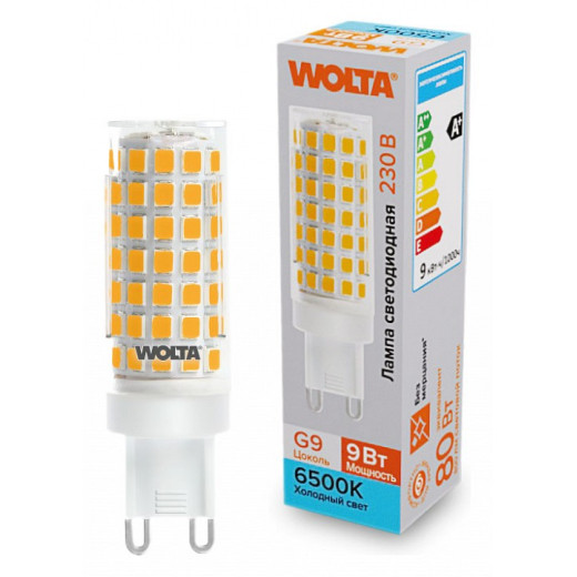 Лампа светодиодная Wolta  G9 9Вт 6500K WSTD-JCD-9W6KG9-C