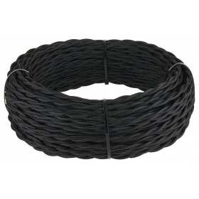 Провод электропитания Werkel Ретро 2х1,5 (черный) W6452508