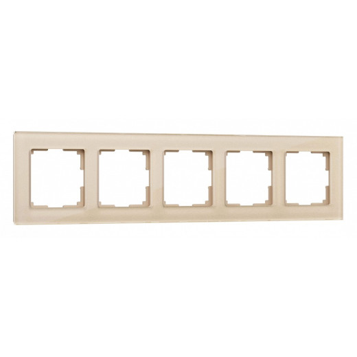 Рамка на 5 постов Werkel шампань,стекло W0051111