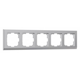 Рамка на 5 постов Werkel Stark (серебряный) W0051806