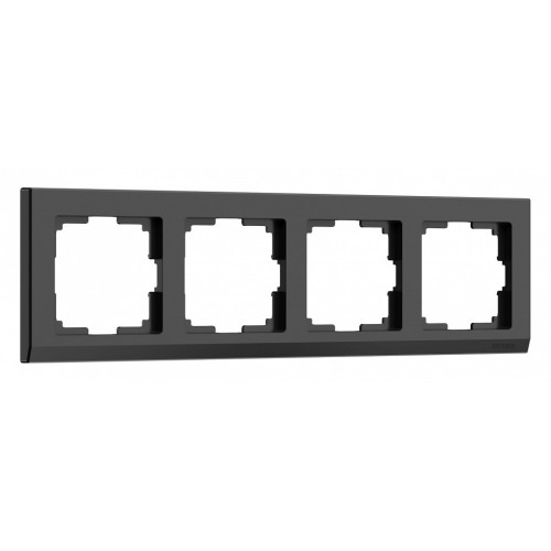 Рамка на 4 поста Werkel Stark (черный) W0041808