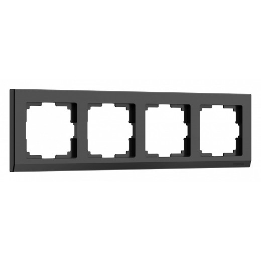 Рамка на 4 поста Werkel Stark (черный) W0041808