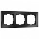 Рамка на 3 поста Werkel Aluminium (черный алюминий) W0031708