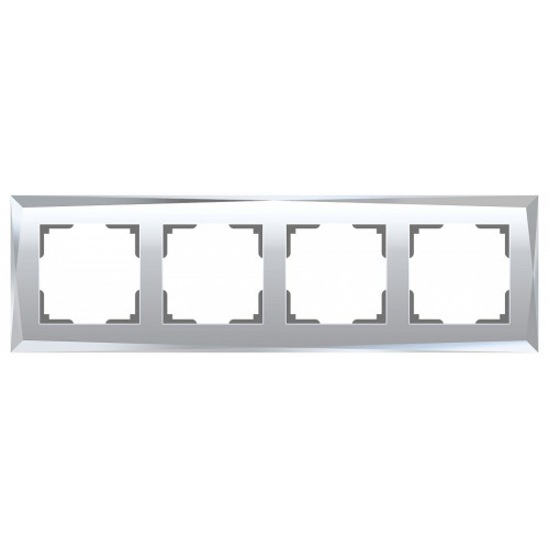 Рамка на 4 поста Werkel Diamant (зеркальный) W0041220