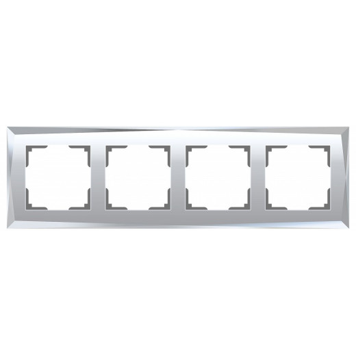 Рамка на 4 поста Werkel Diamant (зеркальный) W0041220