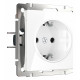 Розетка с заземлением, без рамки Werkel белый W1171301