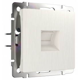Розетка телефонная RJ-11 без рамки Werkel перламутровый рифленый W1182013