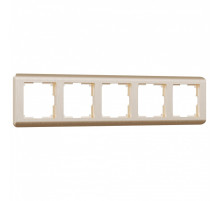 Рамка на 5 постов Werkel Stream (шампань) W0052111