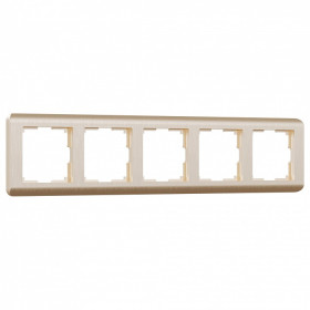 Рамка на 5 постов Werkel Stream (шампань) W0052111