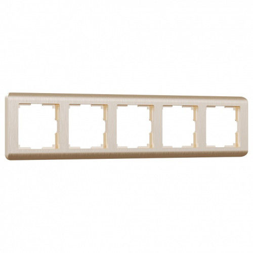 Рамка на 5 постов Werkel Stream (шампань) W0052111