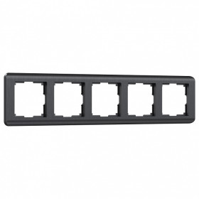 Рамка на 5 постов Werkel Stream (графит) W0052104