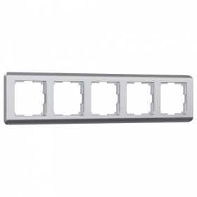 Рамка на 5 постов Werkel Stream (серебряный) W0052106
