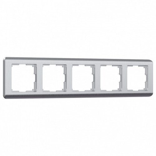 Рамка на 5 постов Werkel Stream (серебряный) W0052106