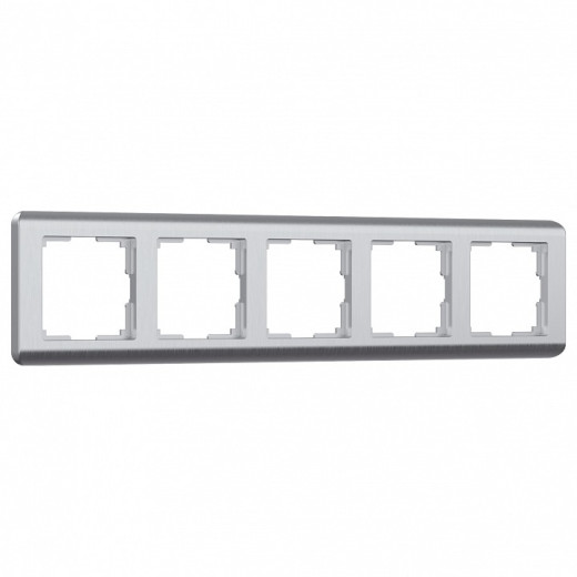 Рамка на 5 постов Werkel Stream (серебряный) W0052106