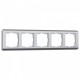 Рамка на 5 постов Werkel Stream (серебряный) W0052106