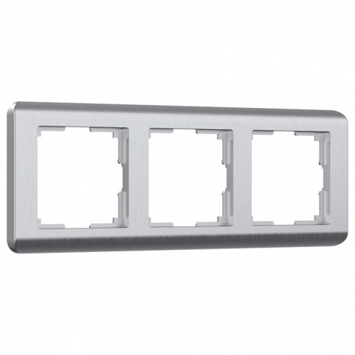 Рамка на 3 поста Werkel Stream (серебряный) W0032106