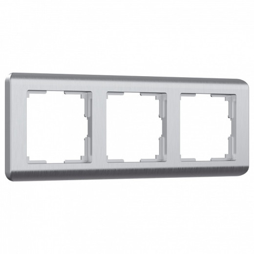 Рамка на 3 поста Werkel Stream (серебряный) W0032106