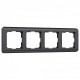 Рамка на 4 поста Werkel Stream (графит) W0042104