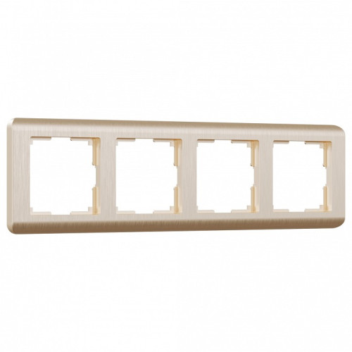 Рамка на 4 поста Werkel Stream (шампань) W0042111