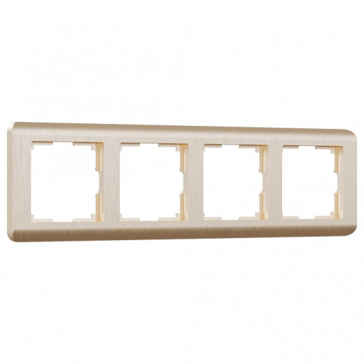 Рамка на 4 поста Werkel Stream (шампань) W0042111