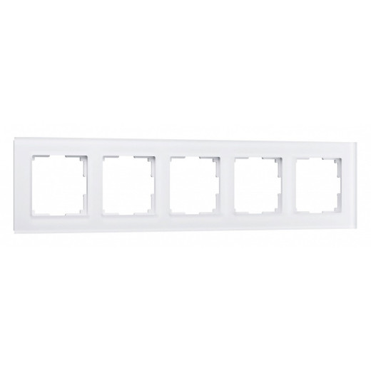 Рамка на 5 постов Werkel Favorit (белый матовый) W0051105