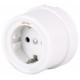 Розетка с заземлением, без рамки Werkel Ретро (белый) W5671001