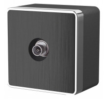 ТВ-розетка Werkel Gallant (графит рифленый) W5083004