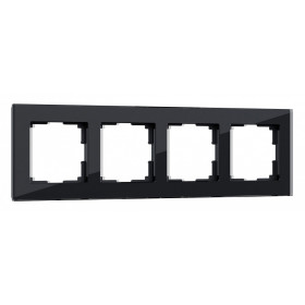 Рамка на 4 поста Werkel Favorit (черный) W0041108