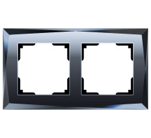 Рамка на 2 поста Werkel Diamant (черный) W0021208