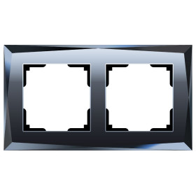 Рамка на 2 поста Werkel Diamant (черный) W0021208
