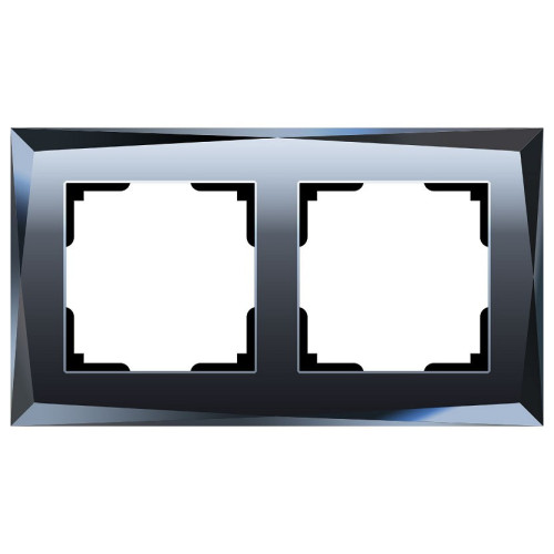 Рамка на 2 поста Werkel Diamant (черный) W0021208