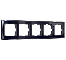 Рамка на 5 постов Werkel Diamant (черный) W0051208