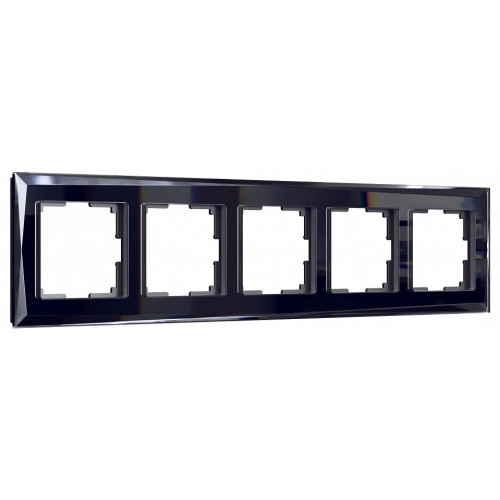 Рамка на 5 постов Werkel Diamant (черный) W0051208