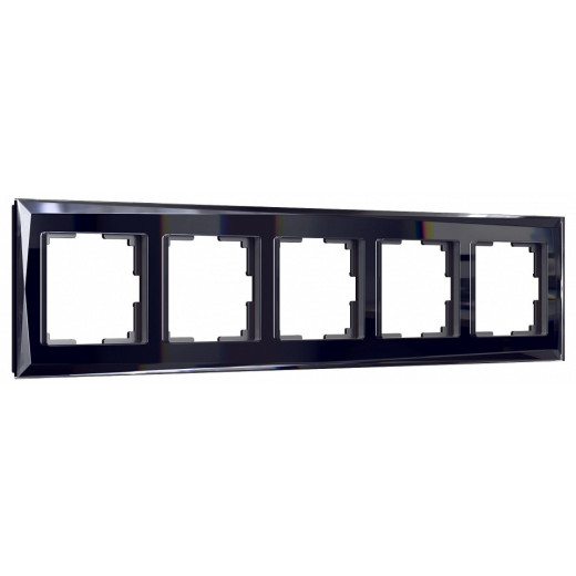 Рамка на 5 постов Werkel Diamant (черный) W0051208