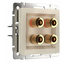 Розетка акустическая без рамки Werkel слоновая кость W1185003