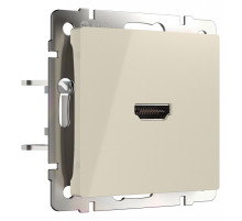 Розетка HDMI без рамки Werkel слоновая кость W1186003