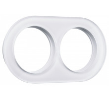 Рамка на 2 поста Werkel Ретро (белый) W0025101