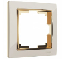 Рамка на 1 пост Werkel Snabb (слоновая кость/золото) W0011932