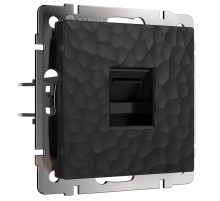 Розетка Ethernet RJ-45 без рамки Werkel Hammer черный W1281008