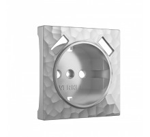 Накладка для розетки с заземлением и 2хUSB Werkel Hammer серебряный W1279506