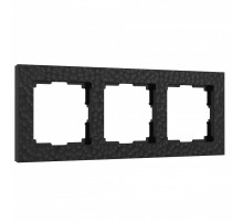 Рамка на 3 поста Werkel Hammer черный W0032408