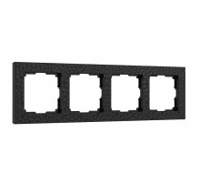 Рамка на 4 поста Werkel Hammer черный W0042408