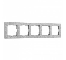 Рамка на 5 постов Werkel Hammer серебряный W0052406